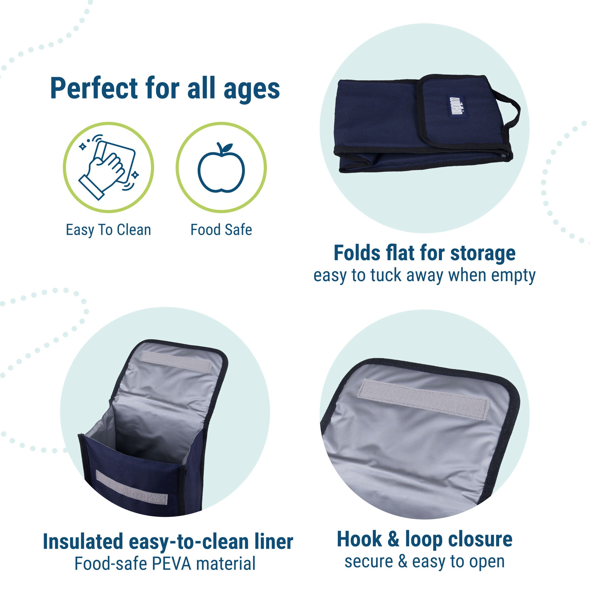 Whale Blue Lunch Bag