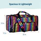 Rainbow Hearts Weekender Duffel Bag