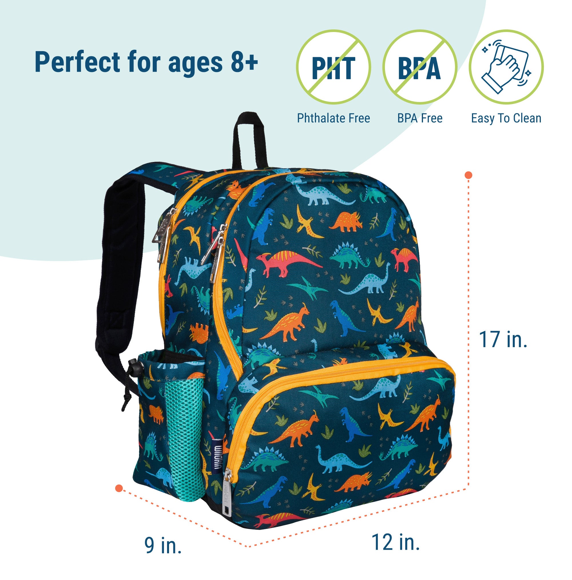 Jurassic Dinosaurs 17 inch Backpack