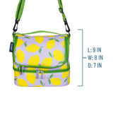 Lilac Lemonade Two Compartment Lunch Bag