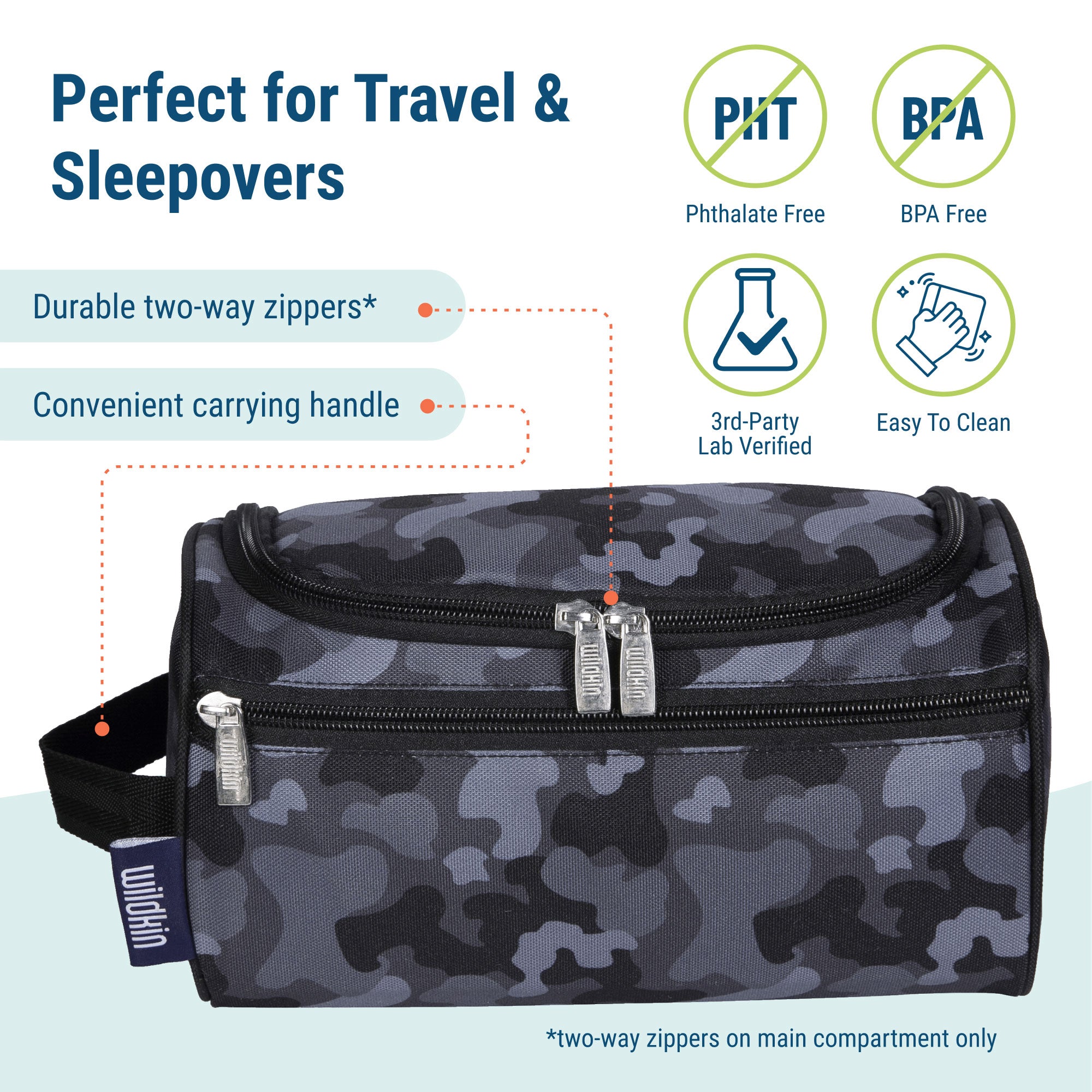 Black Camo Toiletry Bag