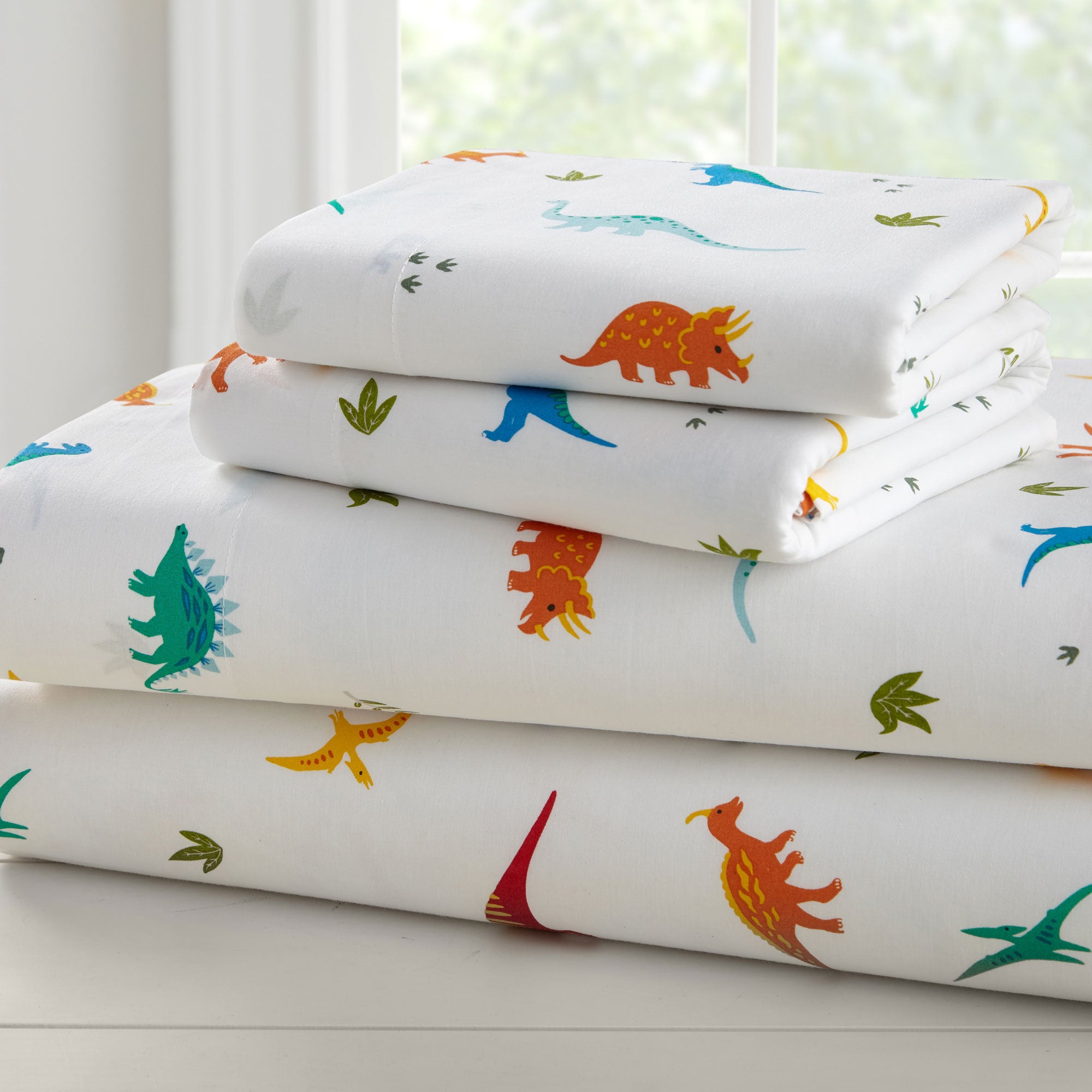 Jurassic Dinosaurs 100% Cotton Sheet Set - Full
