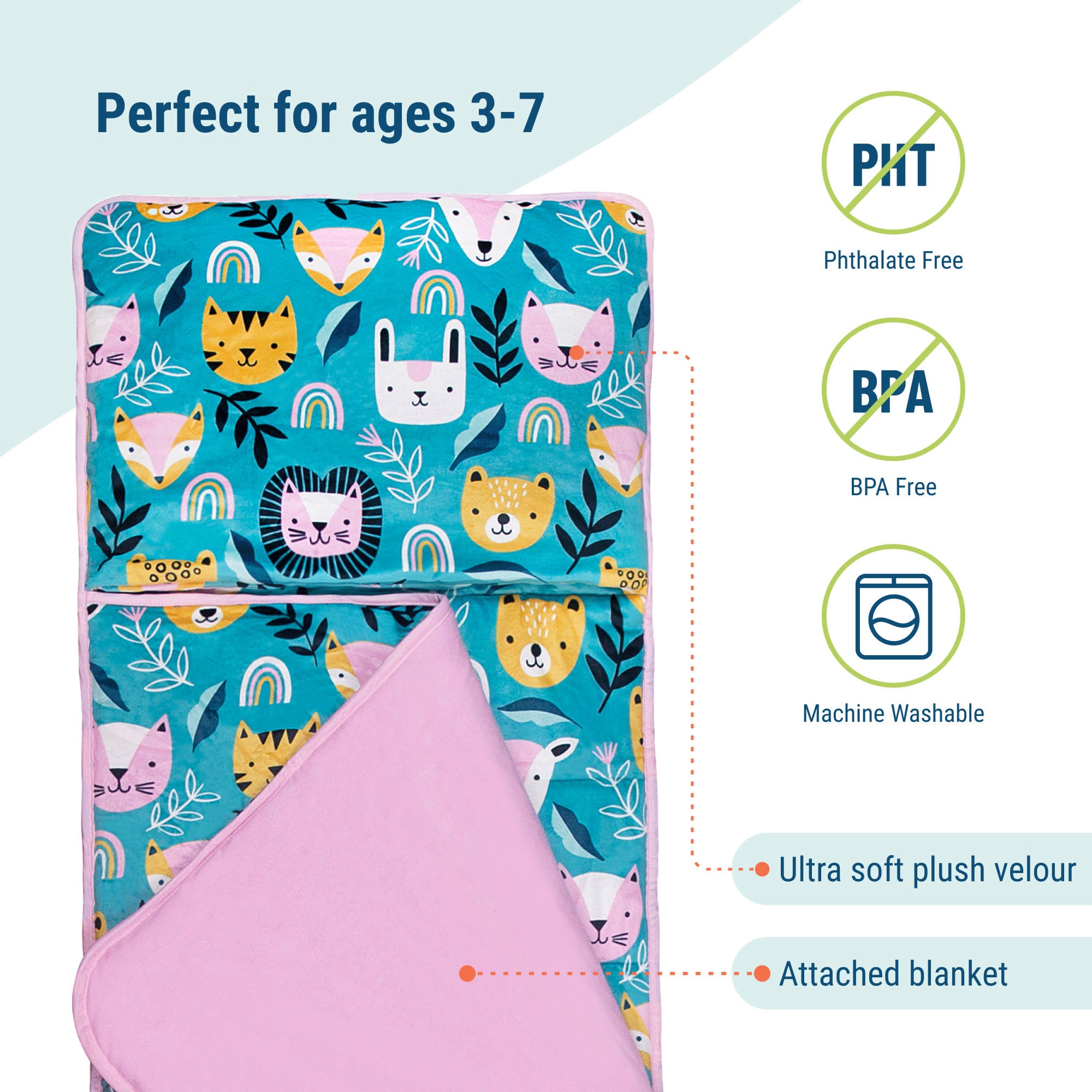 Party Animals Plush Nap Mat