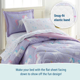 Unicorn 100% Cotton Flannel Sheet Set