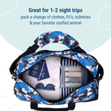 Blue Camo Overnighter Duffel Bag