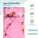 Horses Microfiber Kids Nap Mat