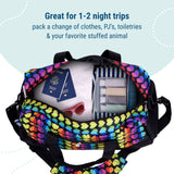 Rainbow Hearts Overnighter Duffel Bag