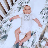 Botanical Seize The Moment Baby Milestone Onesies, 1 Through 12 Bodysuit Set With Numbers