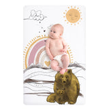 Fitted Mini Crib Sheet - Rainbow Bears