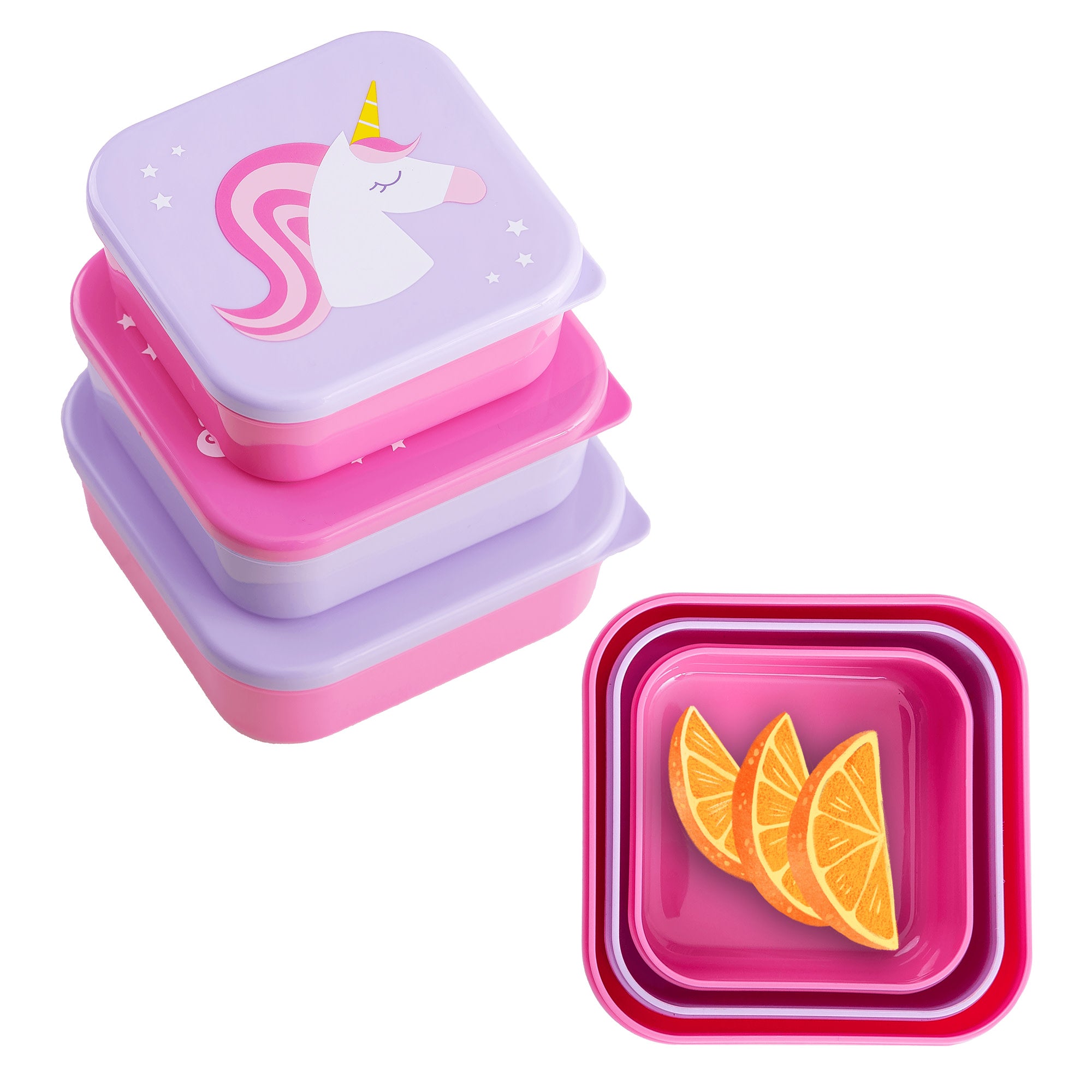 Unicorn Nested Snack Containers