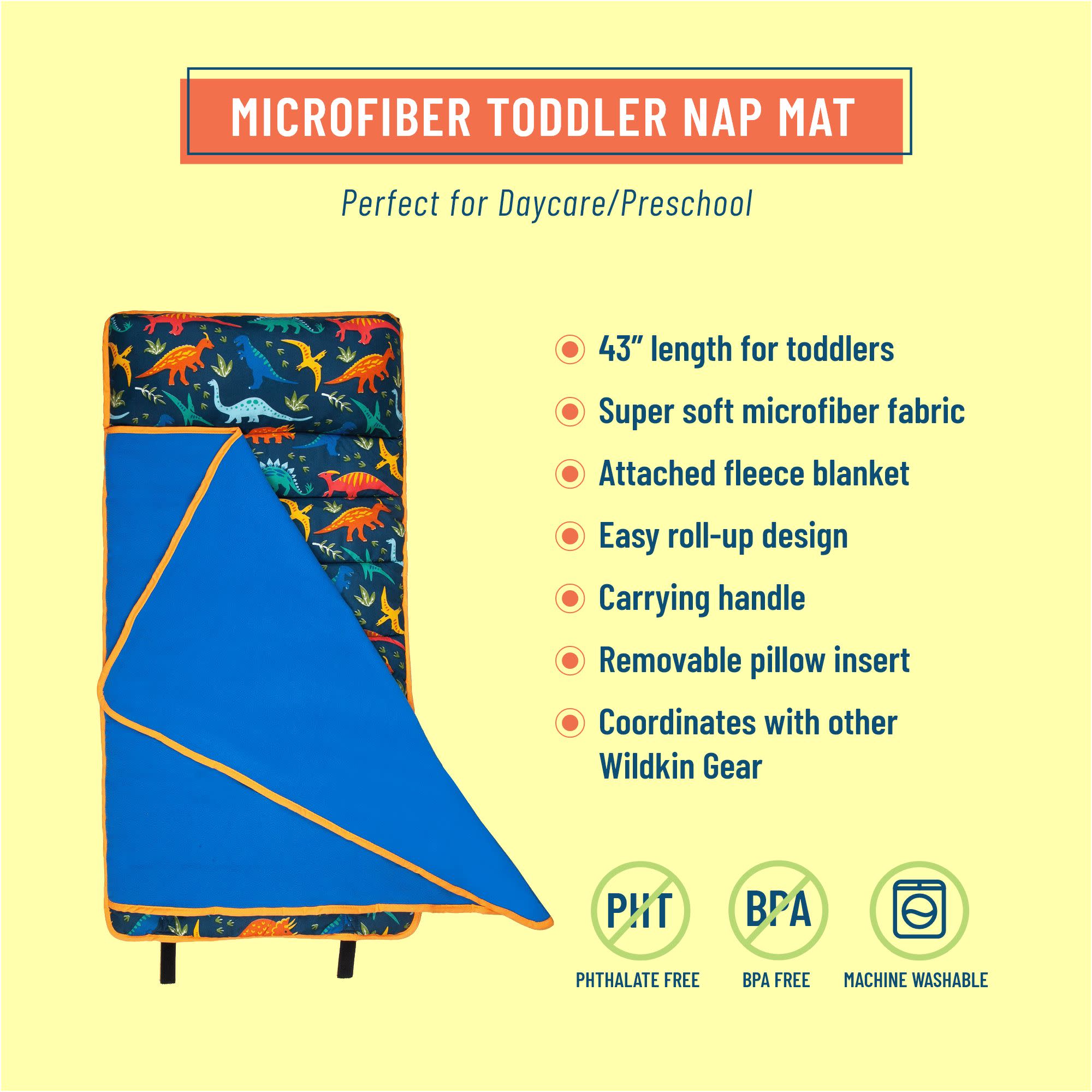 Jurassic Dinosaurs Microfiber Toddler Nap Mat