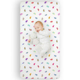 Paisley Microfiber Fitted Crib Sheet