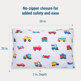 Trains, Planes & Trucks Microfiber Pillowcase - Standard