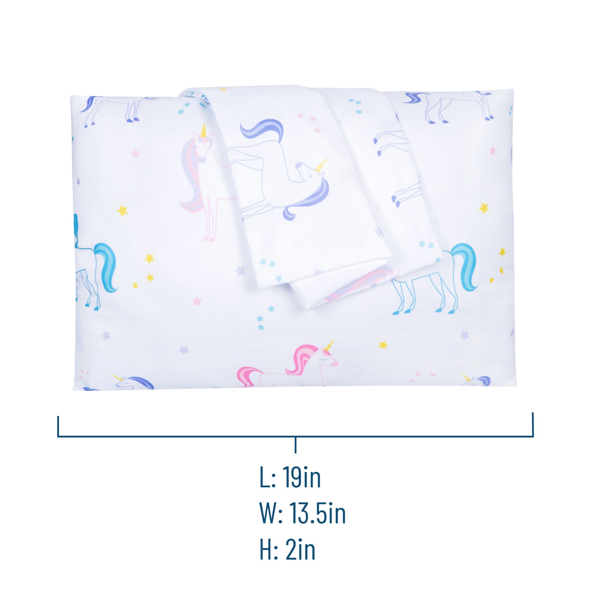 Unicorn Microfiber Pillowcases - Toddler (2 pk)