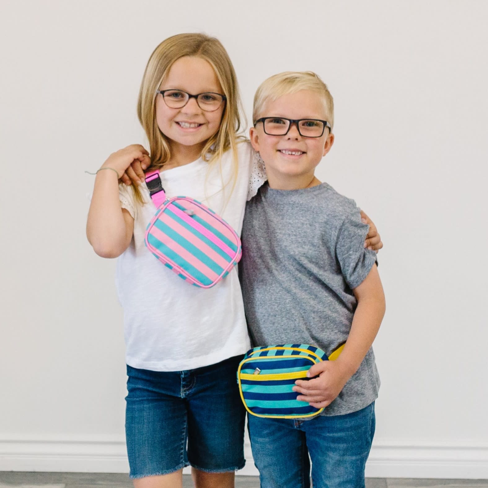 Blue Stripes Fanny Pack