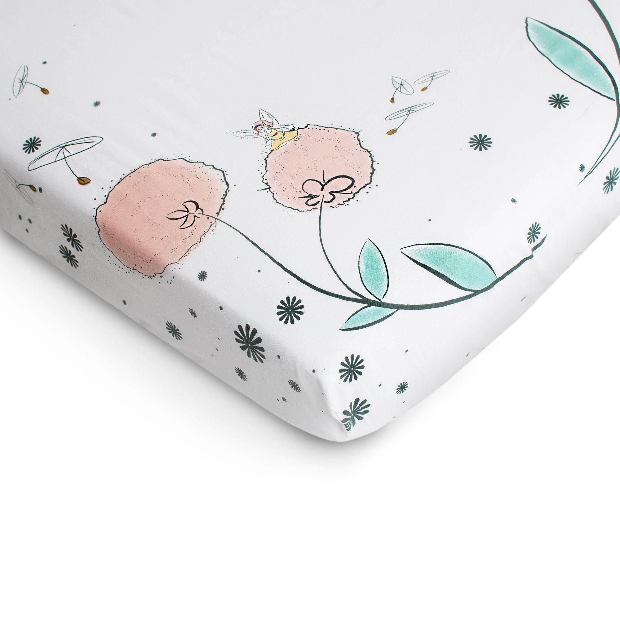 Fairy Blossom Fitted Mini Crib Sheet