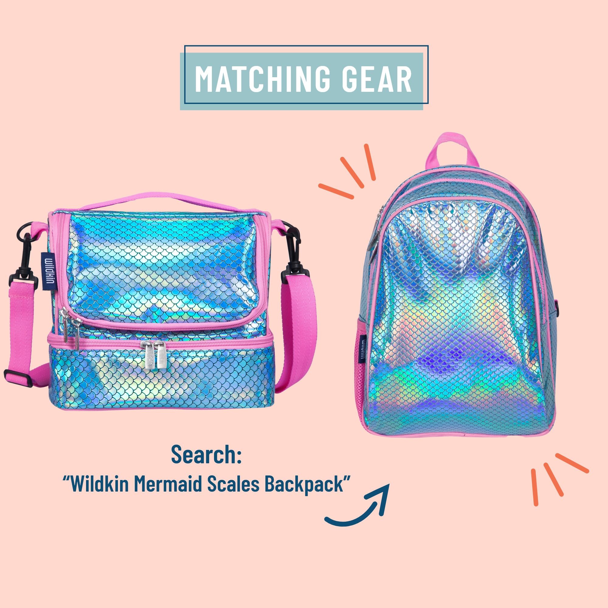 Mermaid Scales Two Compartment Lunch Bag