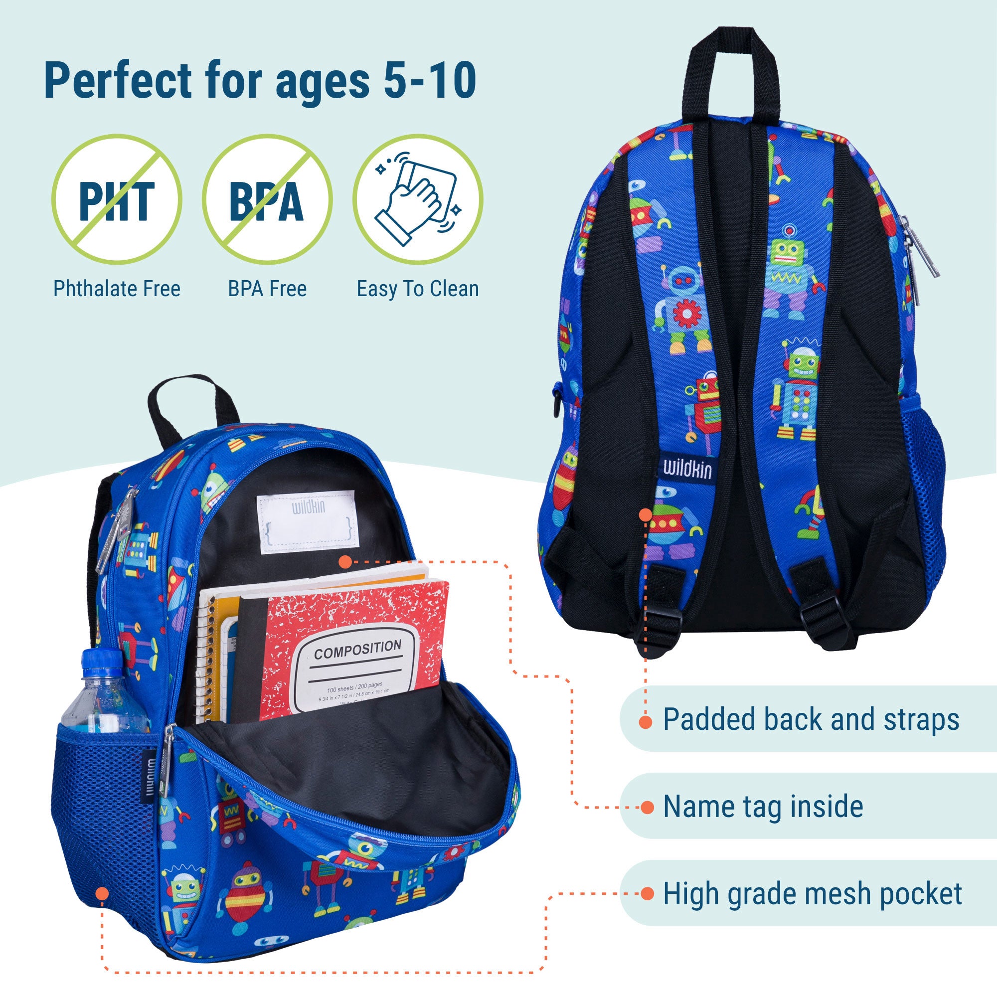 Robots 15 Inch Backpack