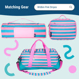 Pink Stripes 16 Inch Backpack