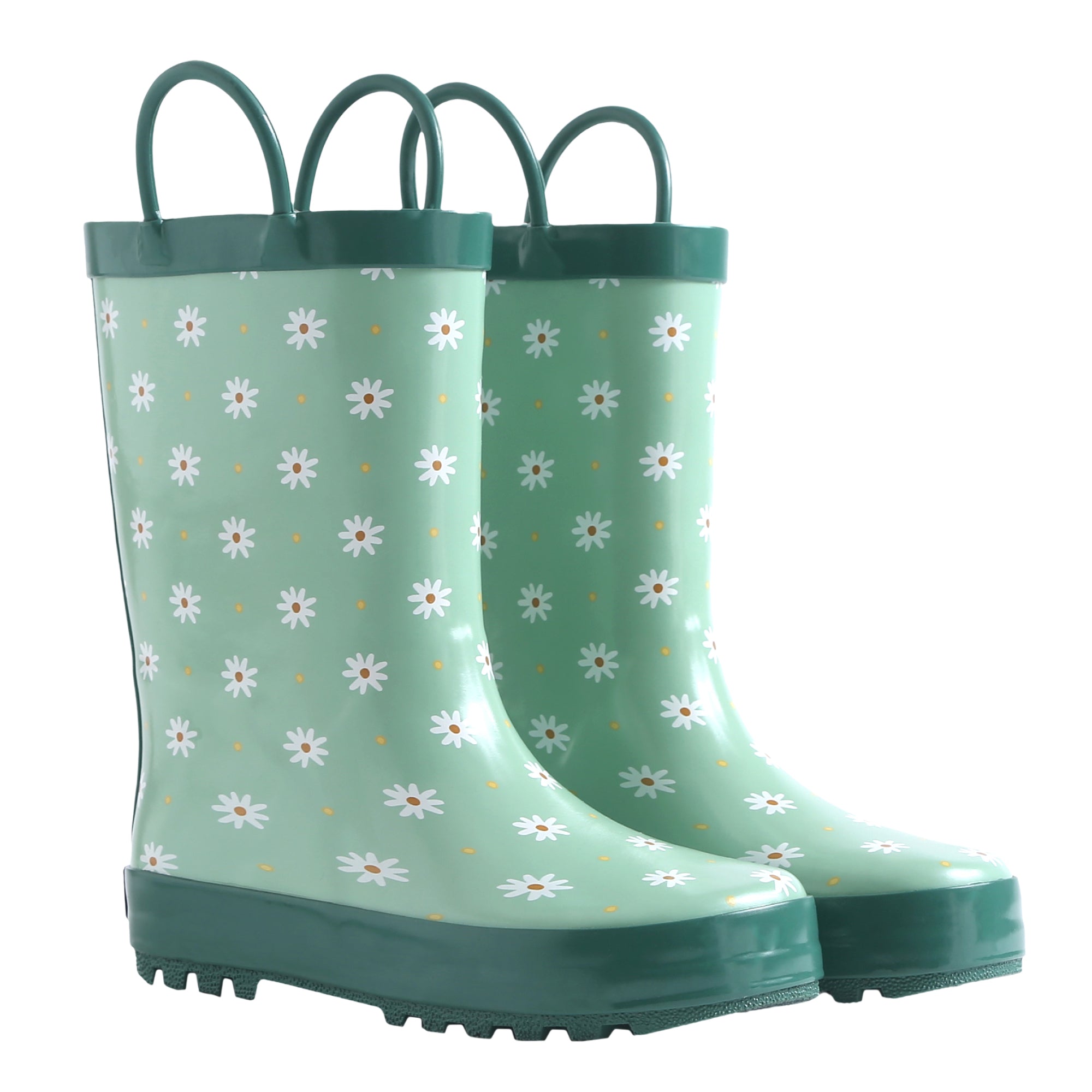 Daisy Dots Rubber Rainboots