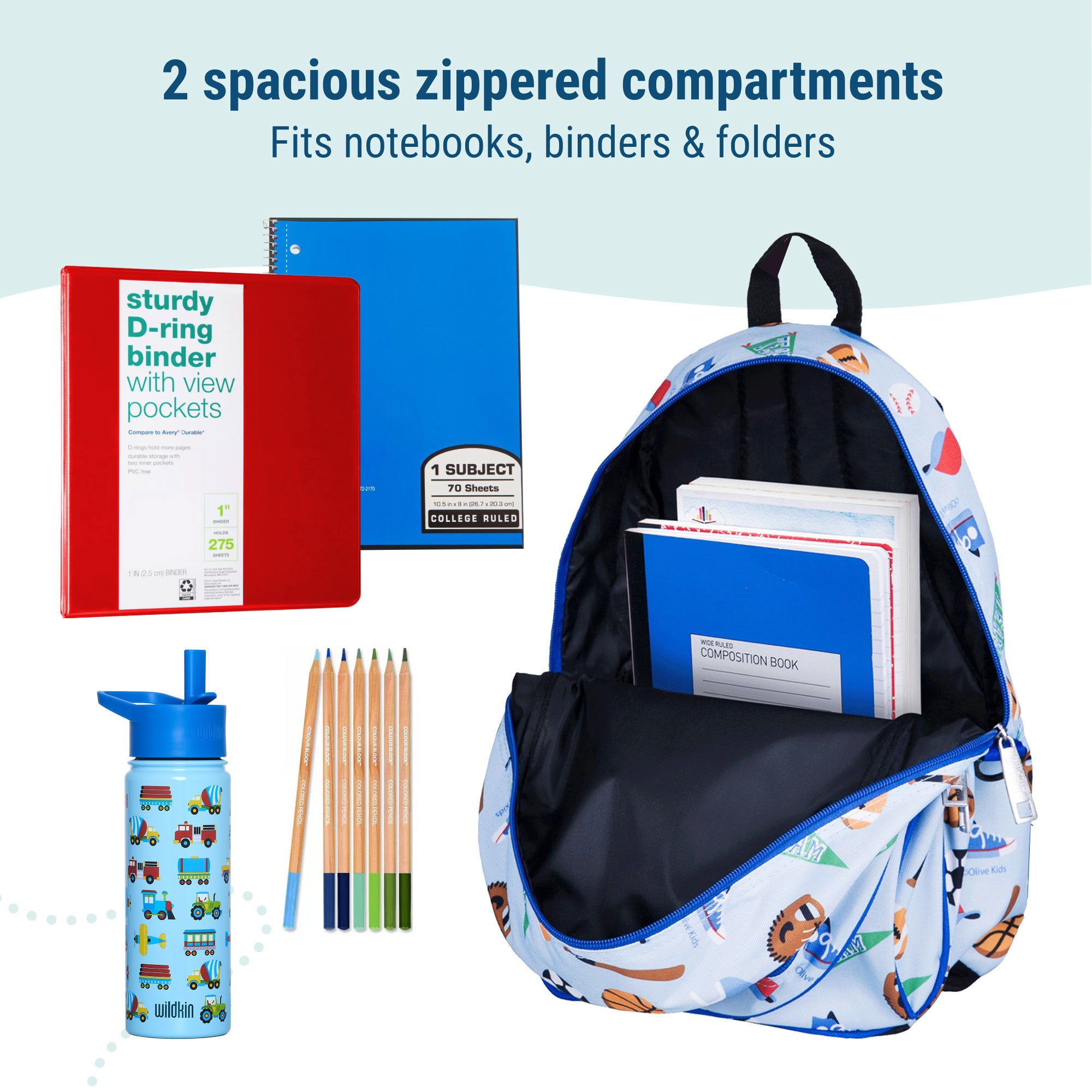 15 Inch Backpack - Boys