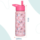 Magical Unicorns 18 oz Steel Water Bottle