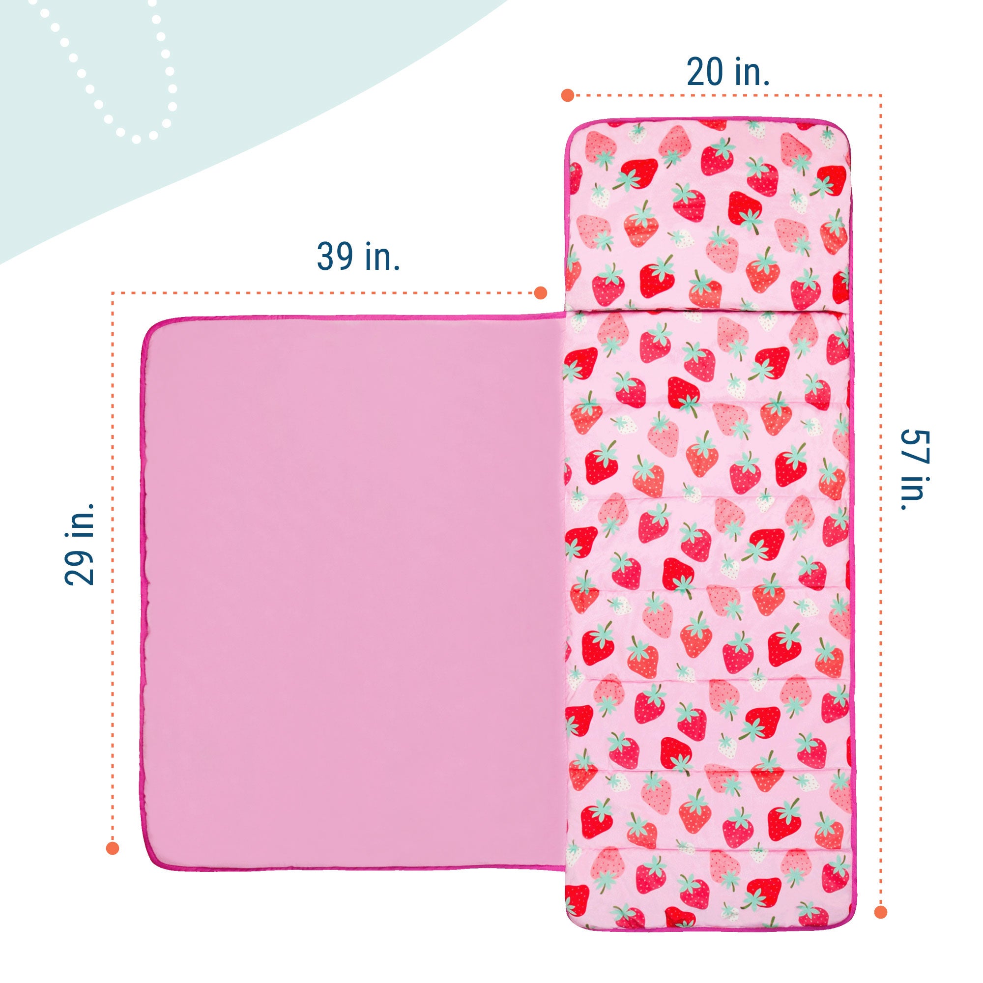 Strawberry Patch Plush Nap Mat