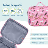 Horses in Pink Lunch Box