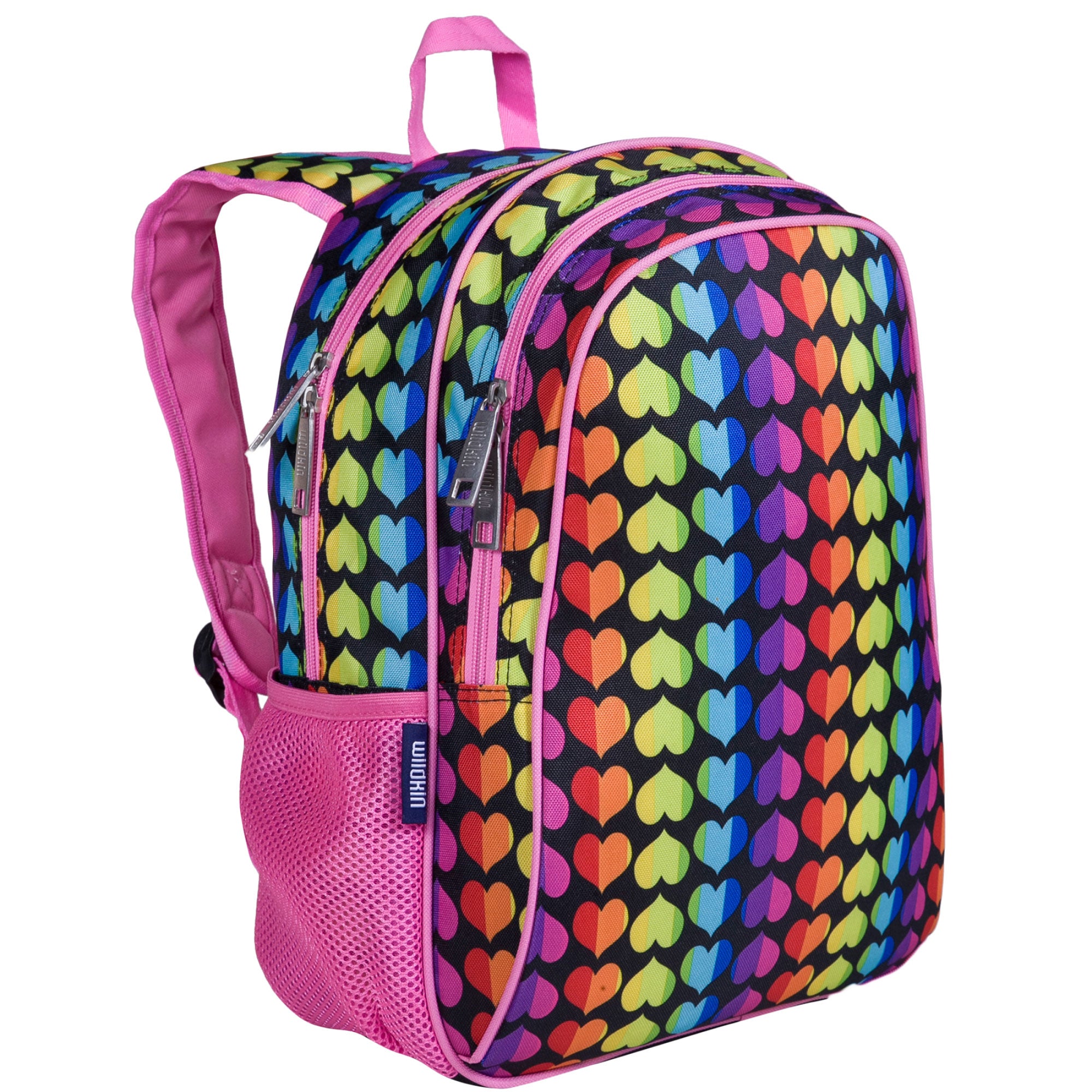 Rainbow Hearts 15 Inch Backpack