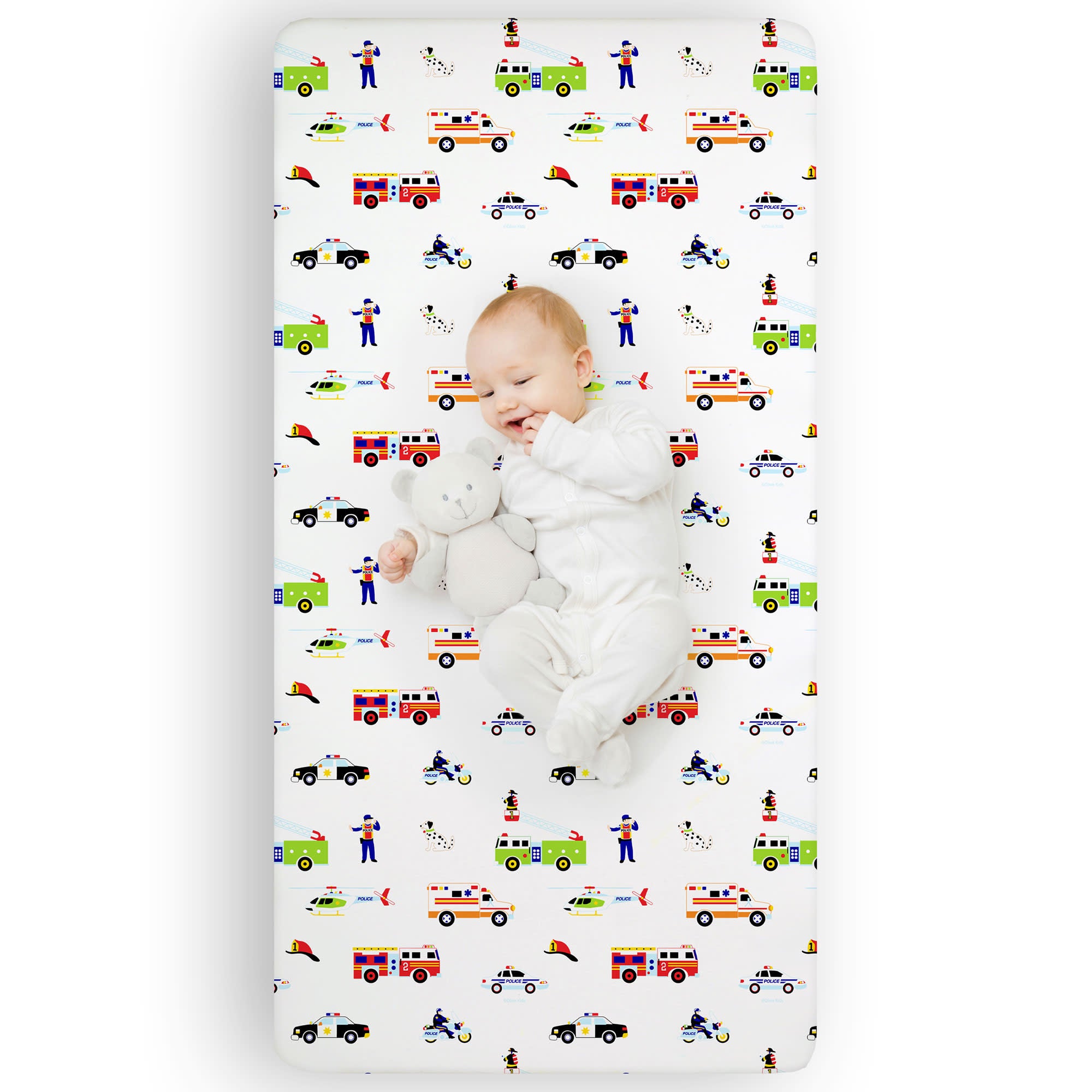 Heroes Microfiber Fitted Crib Sheet