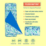 Confetti Blue Plush Nap Mat
