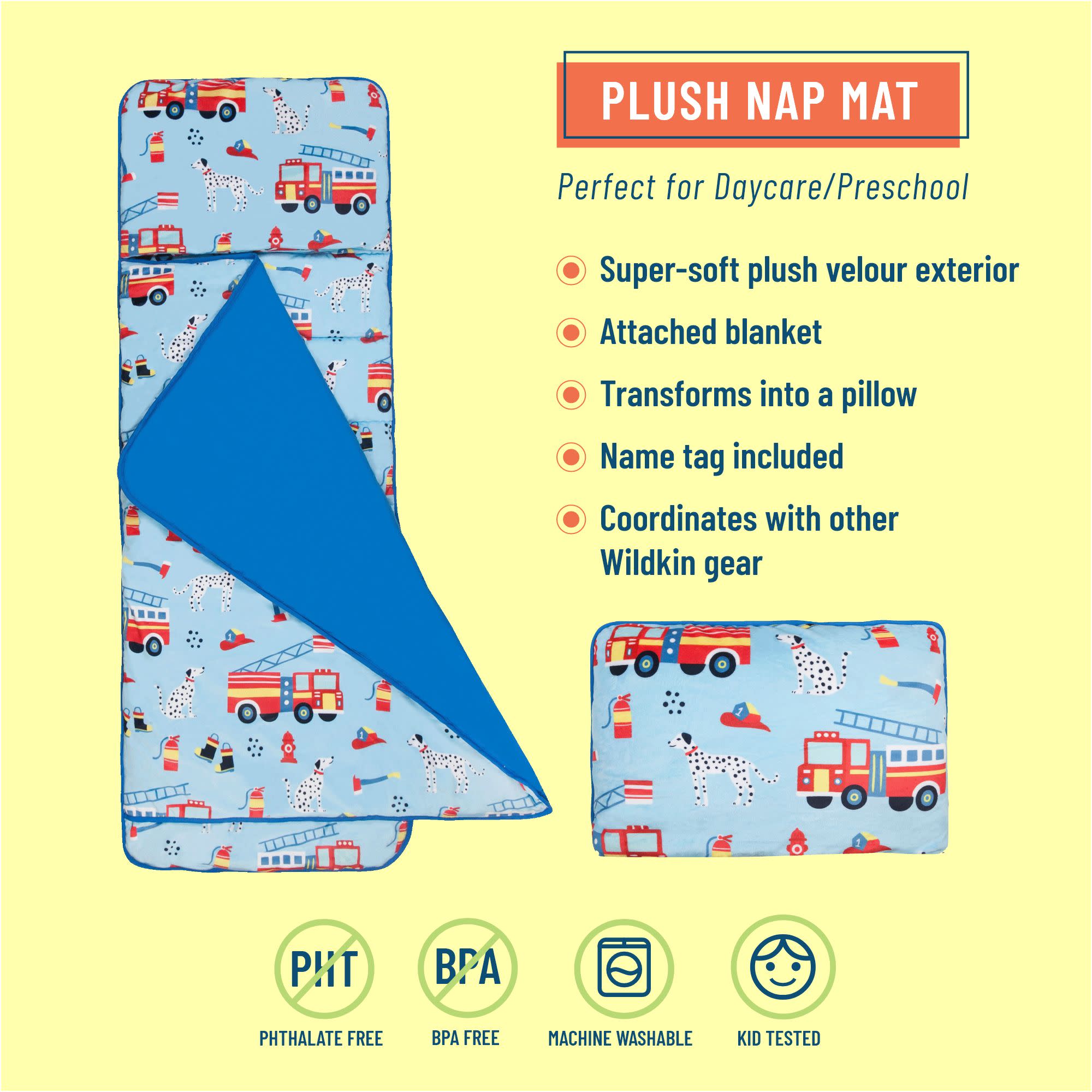 Firefighters Plush Nap Mat