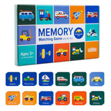 Memory Matching Game 36 pc - Transportation Edition - 18 pairs