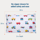 Trains, Planes & Trucks 100% Cotton Percale Pillow Cases - 2 pack