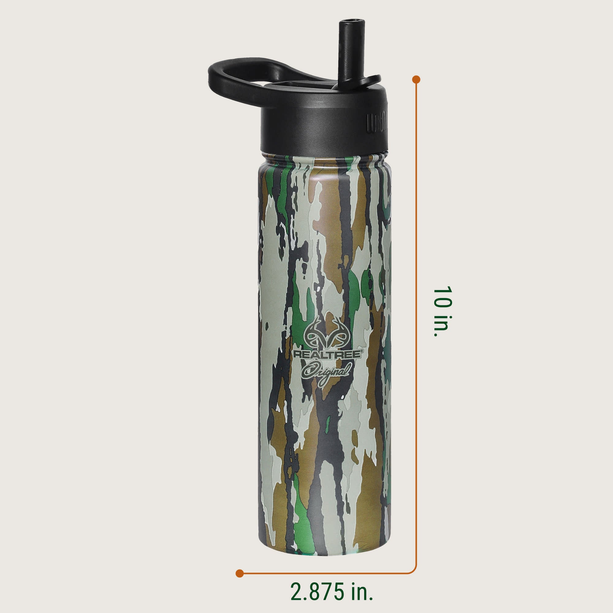 Realtree Original 22 oz Stainless Steel Water Bottle