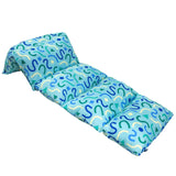 Confetti Blue Microfiber Pillow Lounger