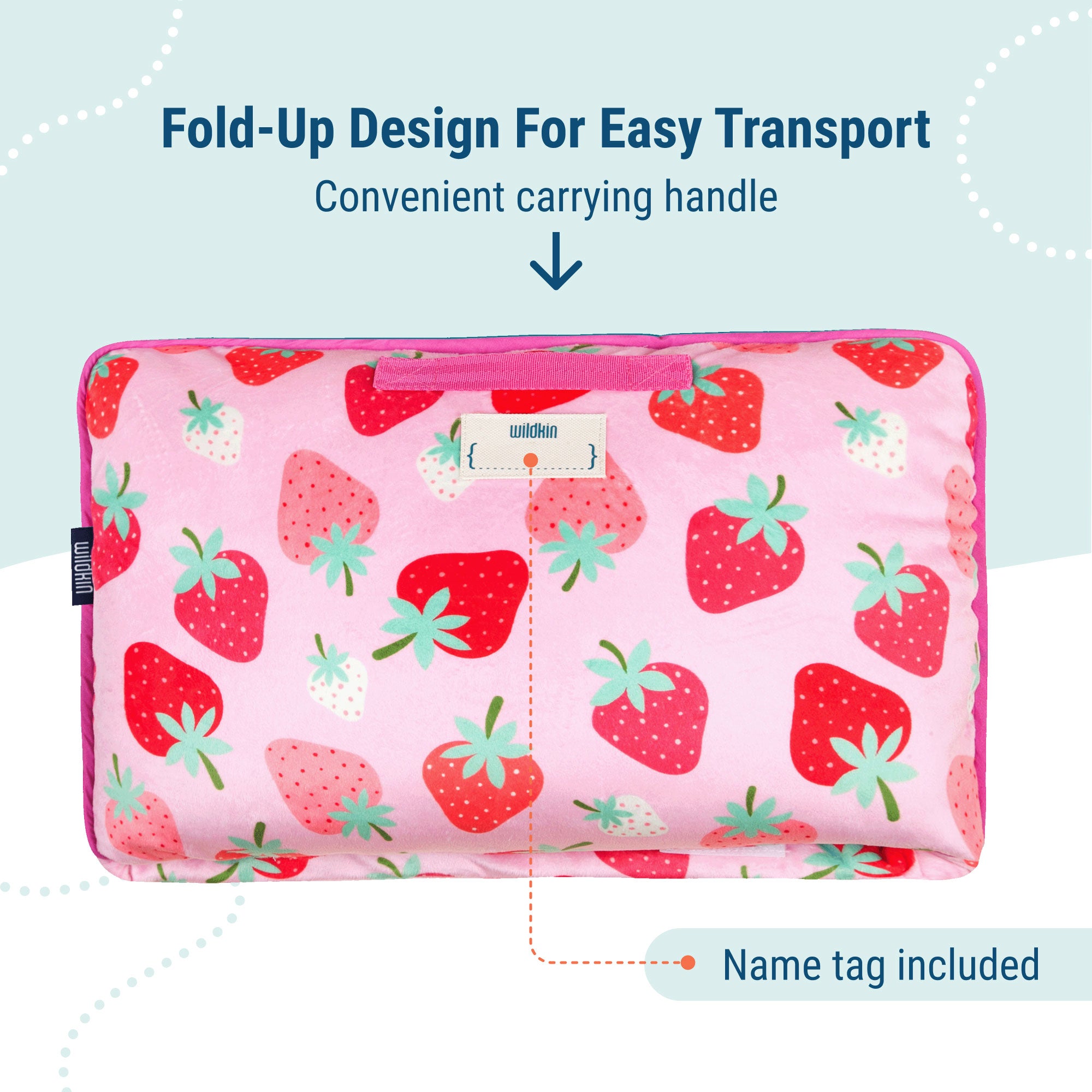 Strawberry Patch Plush Nap Mat