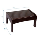 Slatted Step Stool - Espresso