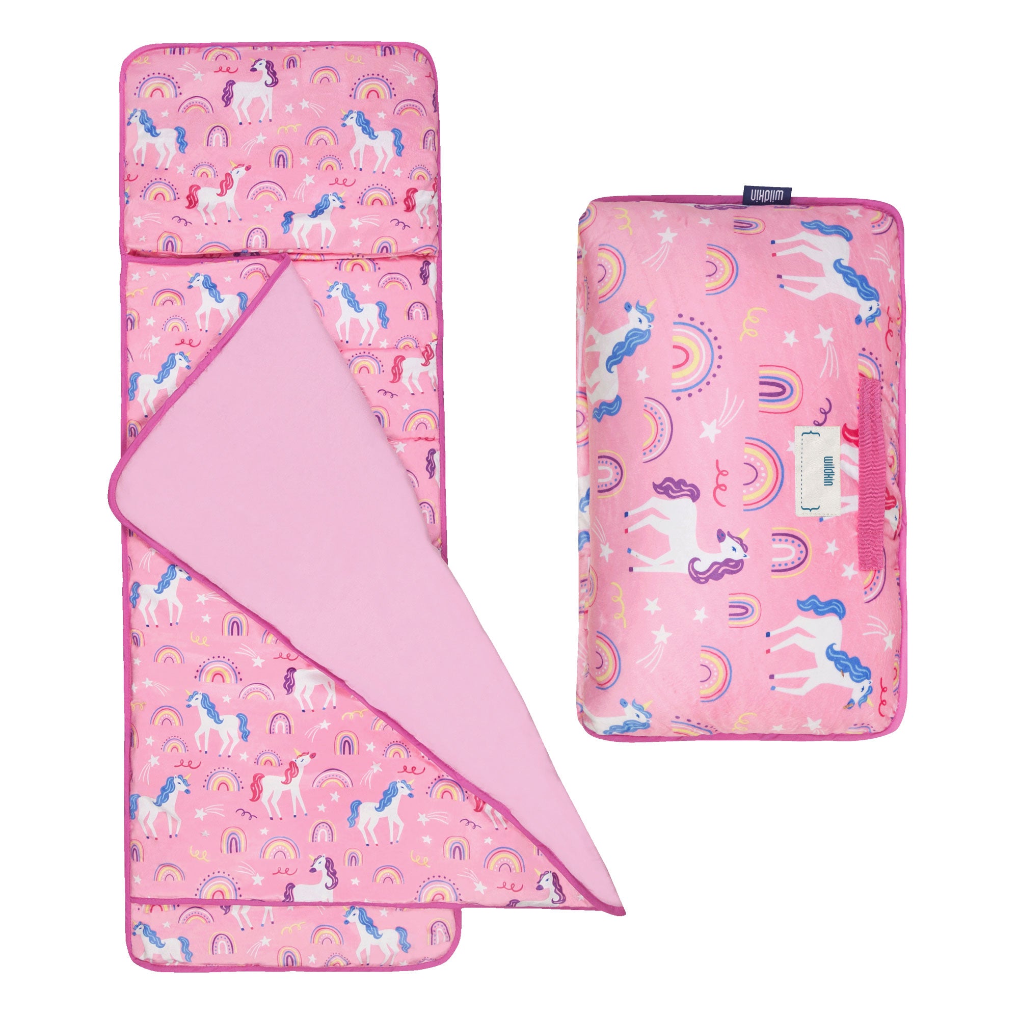 Rainbow Unicorns Plush Nap Mat
