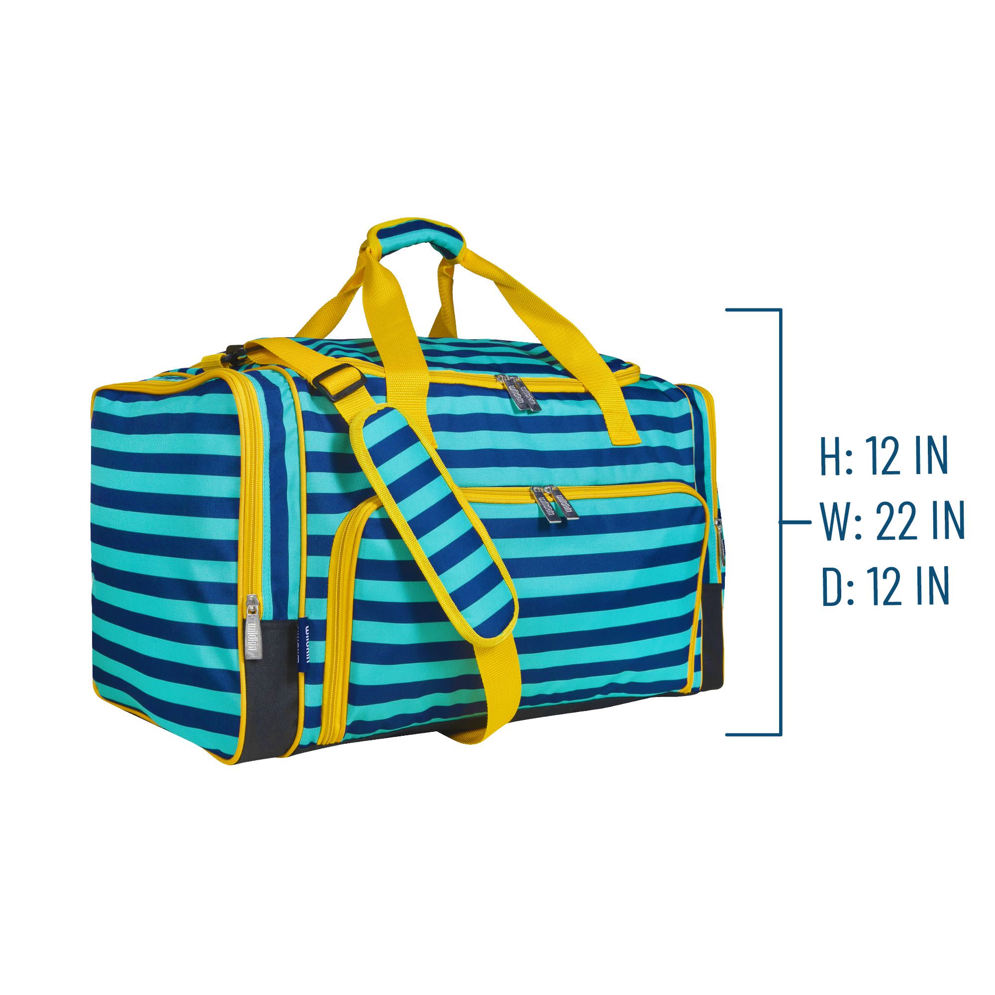 Blue Stripes Weekender Duffel Bag