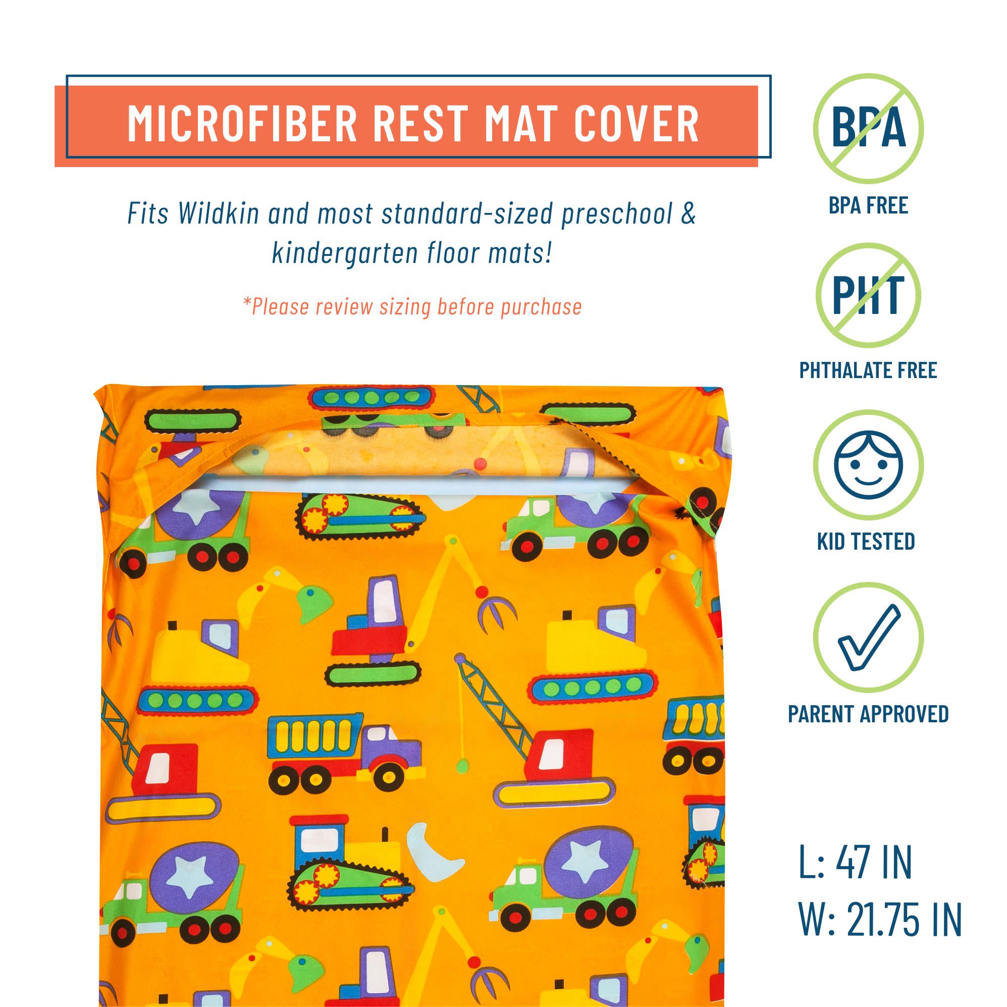 Under Construction Microfiber Rest Mat Cover