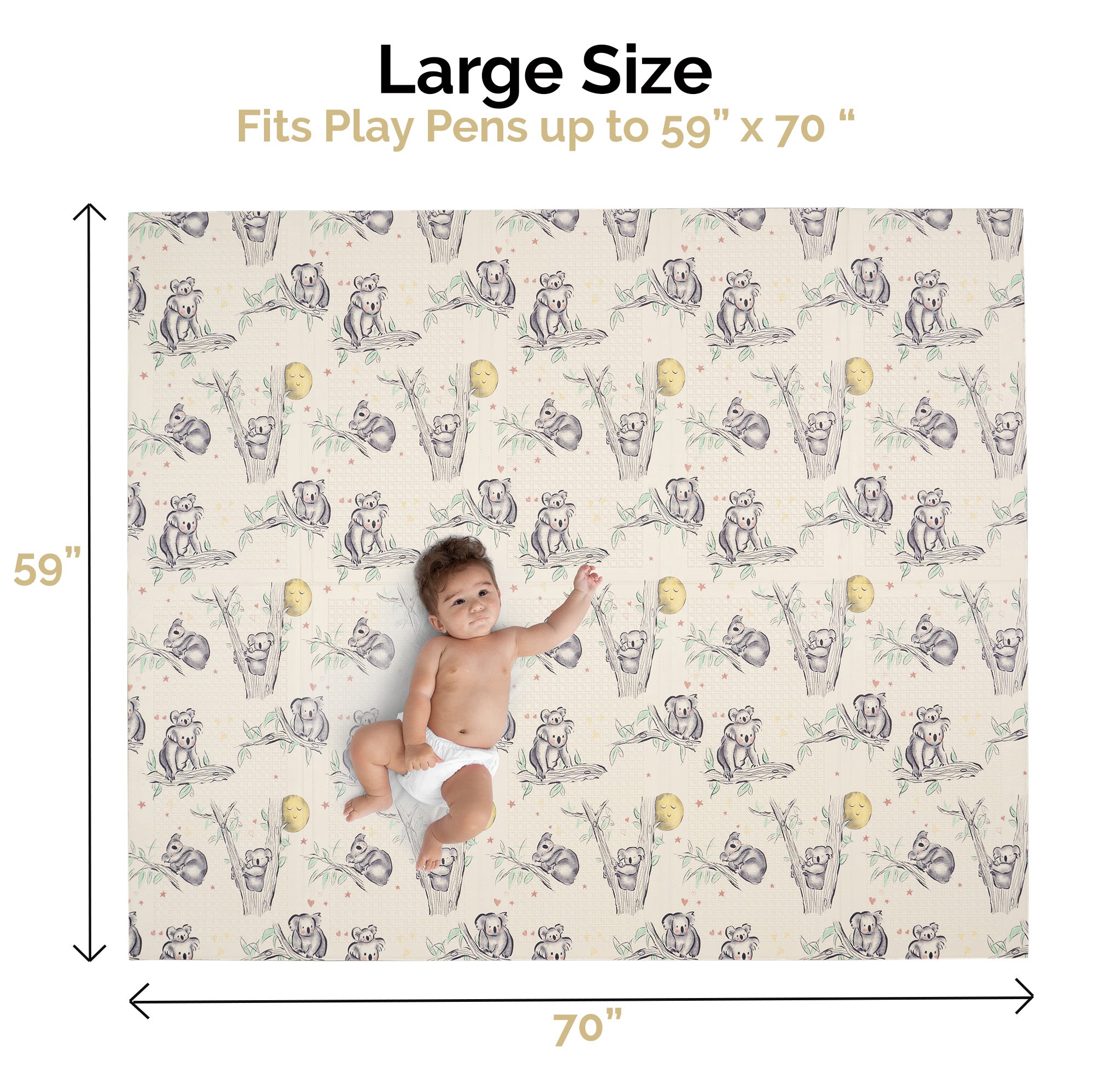 Large Play Mat - Llama & Koala