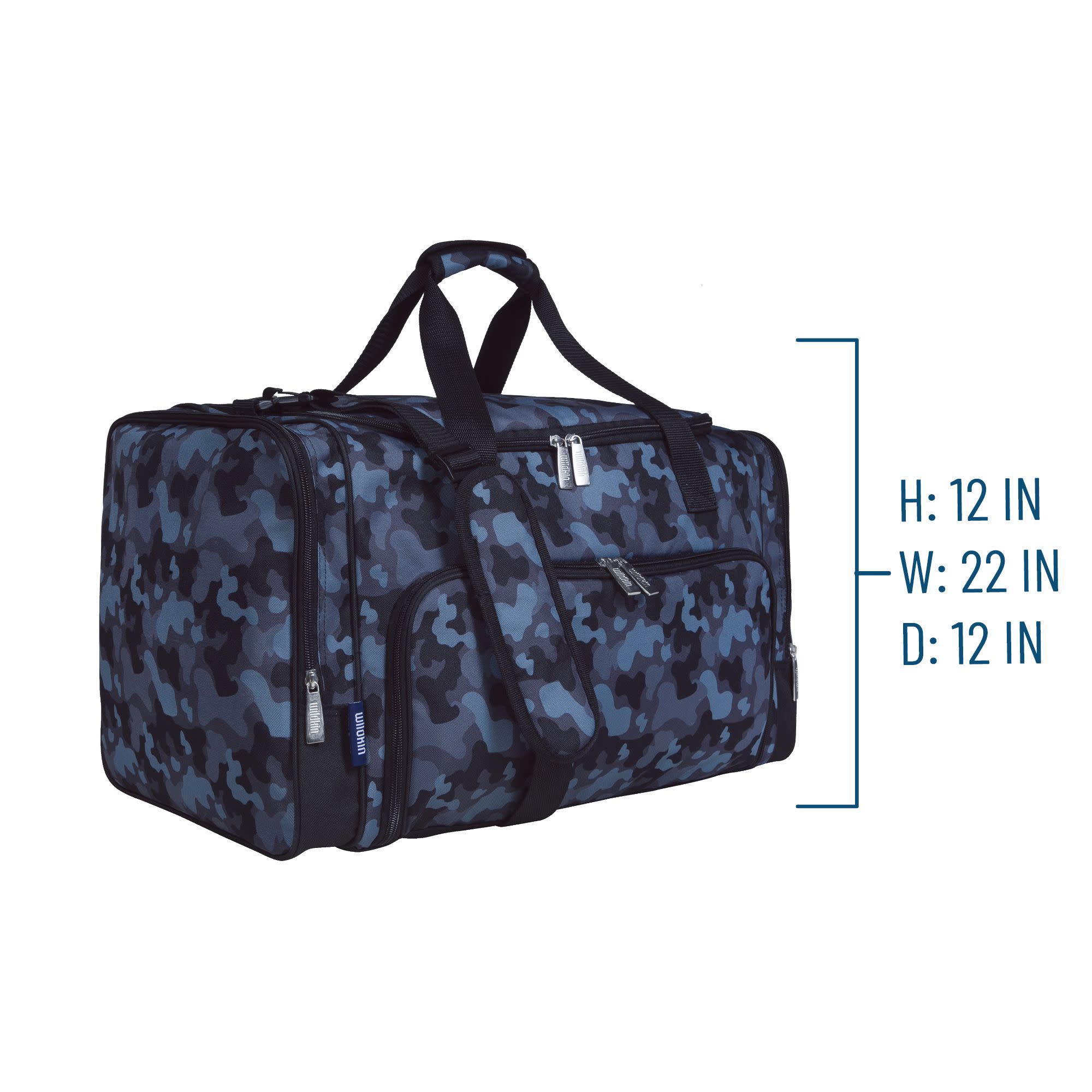 Black Camo Weekender Duffel Bag