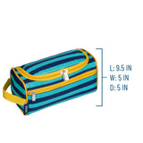 Blue Stripes Toiletry Bag