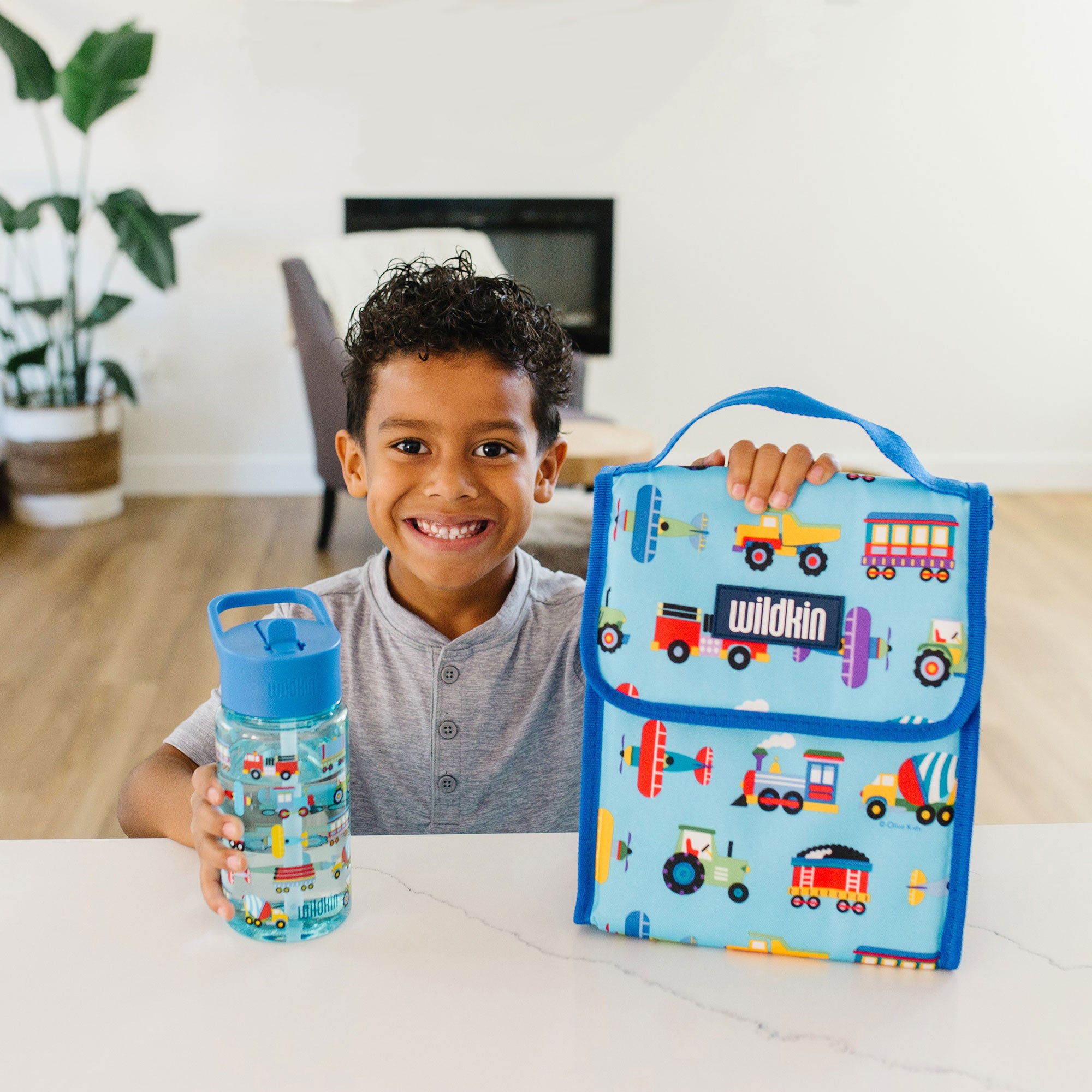 Trains, Planes & Trucks Lunch Bag