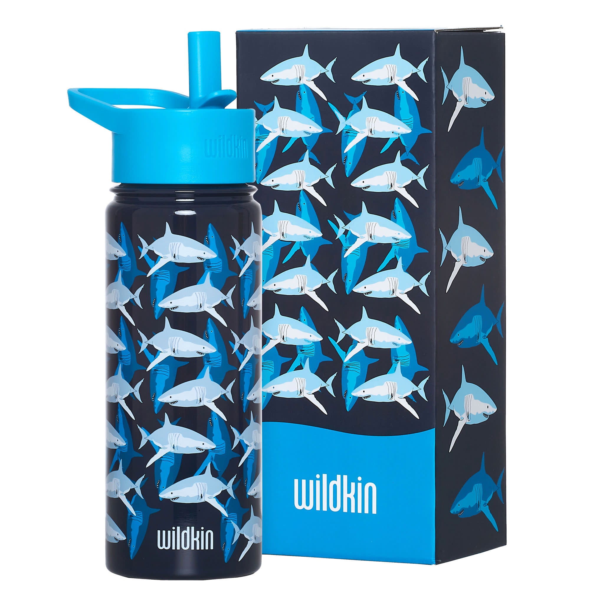 Sharks 18 oz Steel Water Bottle