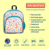 Confetti Peach 12 Inch Backpack