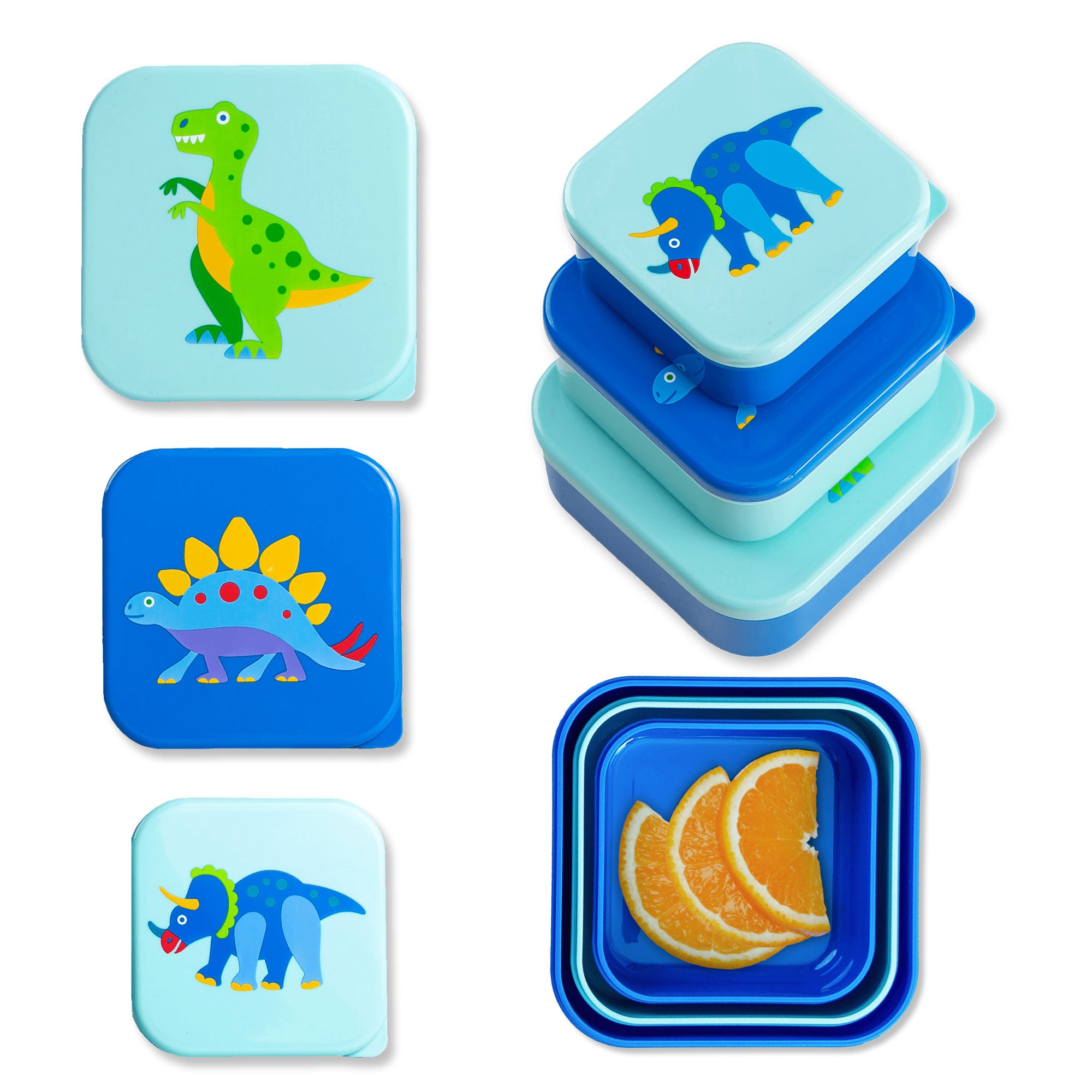 Dinosaur Land Nested Snack Containers