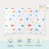 Jurassic Dinosaurs 100% Cotton Flannel Pillowcase - Standard