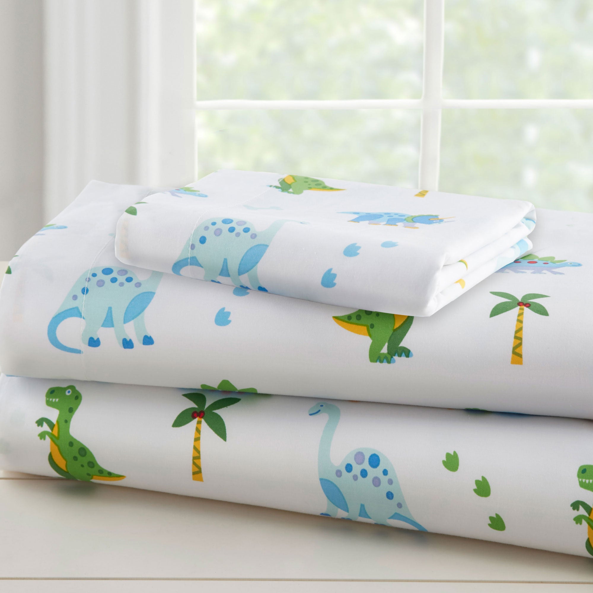 Dinosaur Land 100% Cotton Sheet Set - Twin